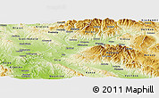 Physical Panoramic Map of Karbinci