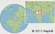 Savanna Style Location Map of Stip, highlighted country