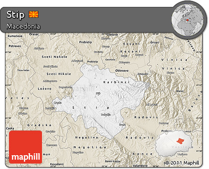 Classic Style Map of Stip