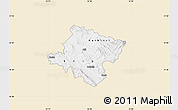 Classic Style Map of Stip, single color outside