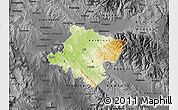 Physical Map of Stip, darken, desaturated