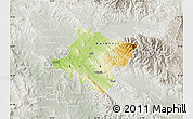 Physical Map of Stip, lighten, semi-desaturated