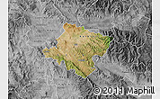 Satellite Map of Stip, desaturated