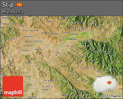 Satellite Map of Stip
