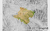 Satellite Map of Stip, lighten, desaturated