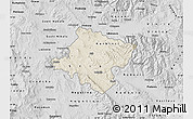 Shaded Relief Map of Stip, desaturated