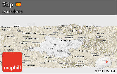 Classic Style Panoramic Map of Stip