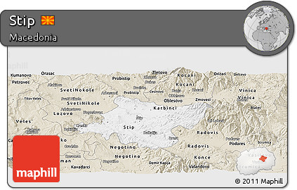 Classic Style Panoramic Map of Stip