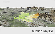 Physical Panoramic Map of Stip, darken, semi-desaturated