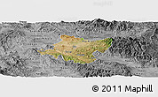 Satellite Panoramic Map of Stip, desaturated
