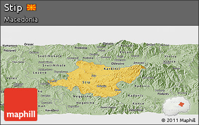 Savanna Style Panoramic Map of Stip