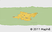 Savanna Style Panoramic Map of Stip, single color outside