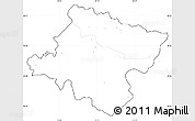 Blank Simple Map of Stip, cropped outside, no labels