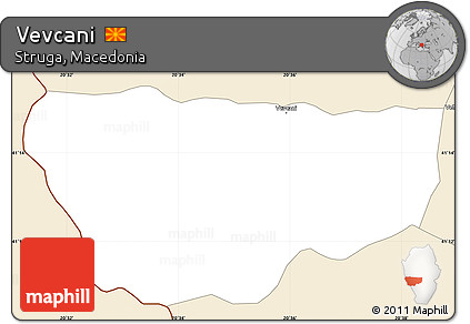Classic Style Simple Map of Vevcani