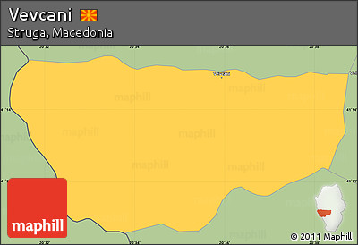 Savanna Style Simple Map of Vevcani