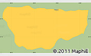 Savanna Style Simple Map of Vevcani, single color outside