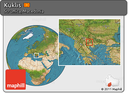 Satellite Location Map of Kuklis