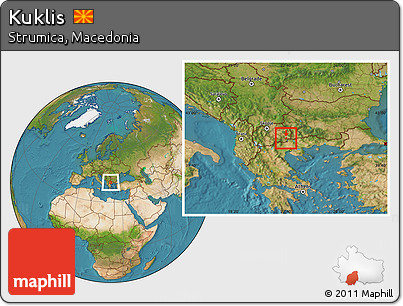 Satellite Location Map of Kuklis