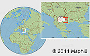 Savanna Style Location Map of Kuklis, highlighted country, highlighted parent region