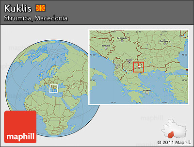 Savanna Style Location Map of Kuklis, highlighted parent region