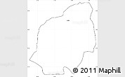 Blank Simple Map of Kuklis, cropped outside