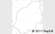 Blank Simple Map of Kuklis, no labels