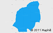 Political Simple Map of Kuklis, single color outside