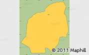 Savanna Style Simple Map of Kuklis, cropped outside