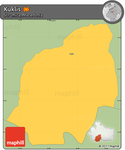 Savanna Style Simple Map of Kuklis
