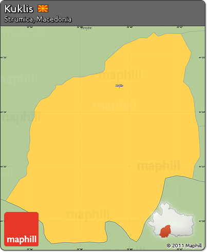 Savanna Style Simple Map of Kuklis