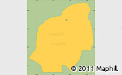Savanna Style Simple Map of Kuklis, single color outside