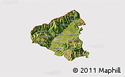 Satellite 3D Map of Tetovo, cropped outside