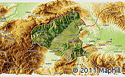 Satellite 3D Map of Tetovo, physical outside