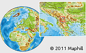 Physical Location Map of Brvenica, highlighted parent region