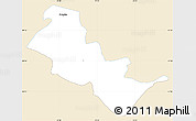 Classic Style Simple Map of Brvenica, single color outside