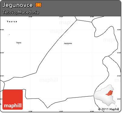 Blank Simple Map of Jegunovce