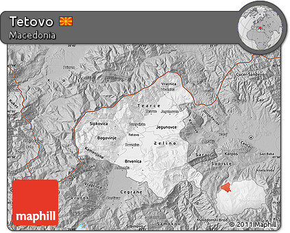 Gray Map of Tetovo