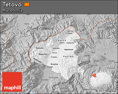 Gray Map of Tetovo