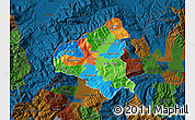 Political Map of Tetovo, darken