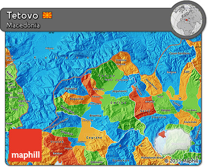 Political Map of Tetovo