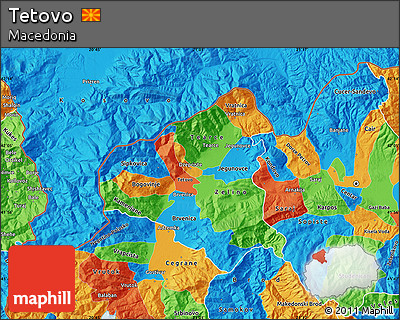 Political Map of Tetovo