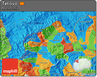 Political Map of Tetovo