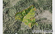 Satellite Map of Tetovo, semi-desaturated