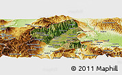 Satellite Panoramic Map of Tetovo, physical outside