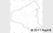 Blank Simple Map of Tetovo, cropped outside, no labels