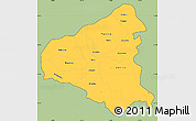 Savanna Style Simple Map of Tetovo, cropped outside