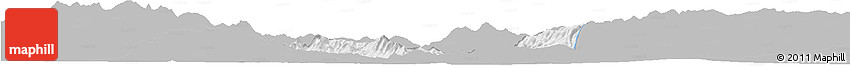 Gray Horizon Map of Valandovo, single color outside