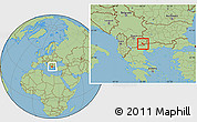 Savanna Style Location Map of Valandovo