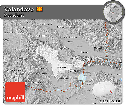 Gray Map of Valandovo