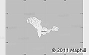 Gray Map of Valandovo, single color outside